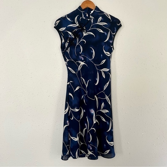 Ronni Nicole Dresses & Skirts - 🦋 Ronni Nicole Vintage Blue Asian Inspired Style Mini Dress Size 6
